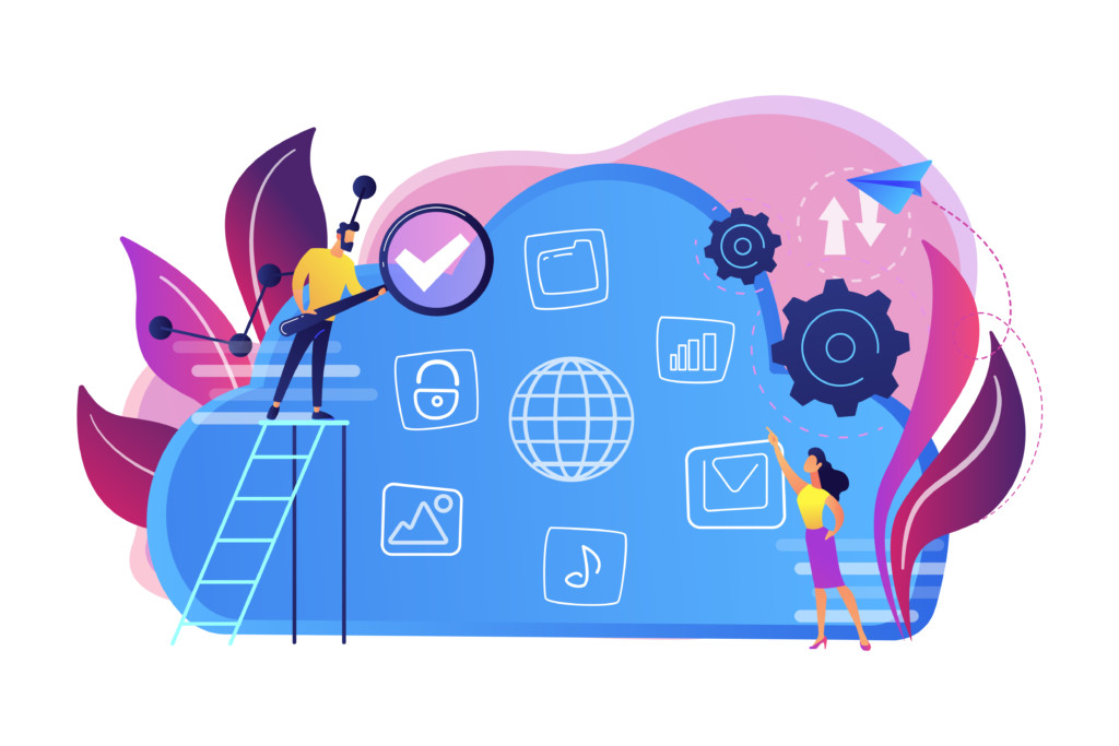 Big data concept vector illustration.